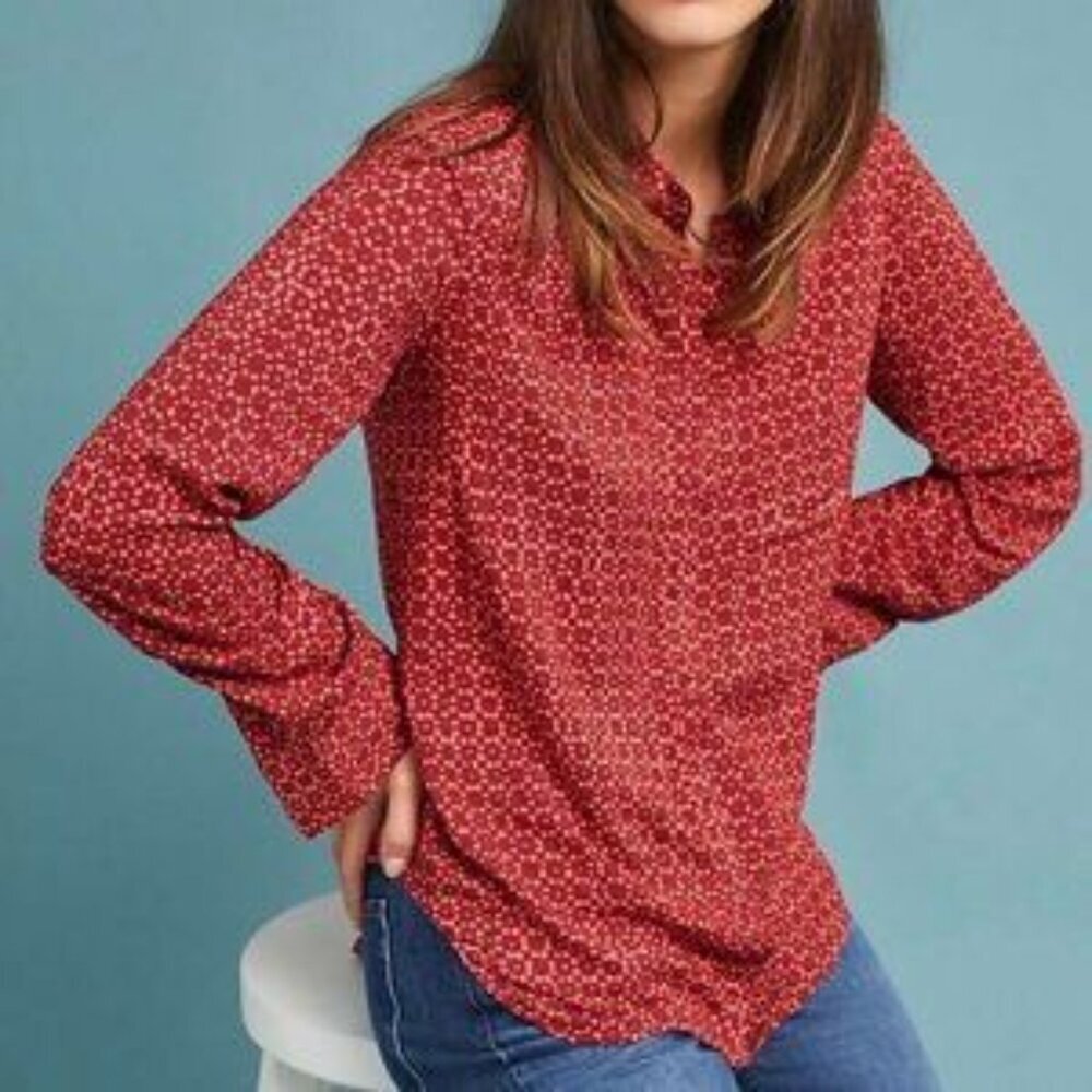 NWT Anthropologie Holding Horses Sammie Button Down Shirt Size 2